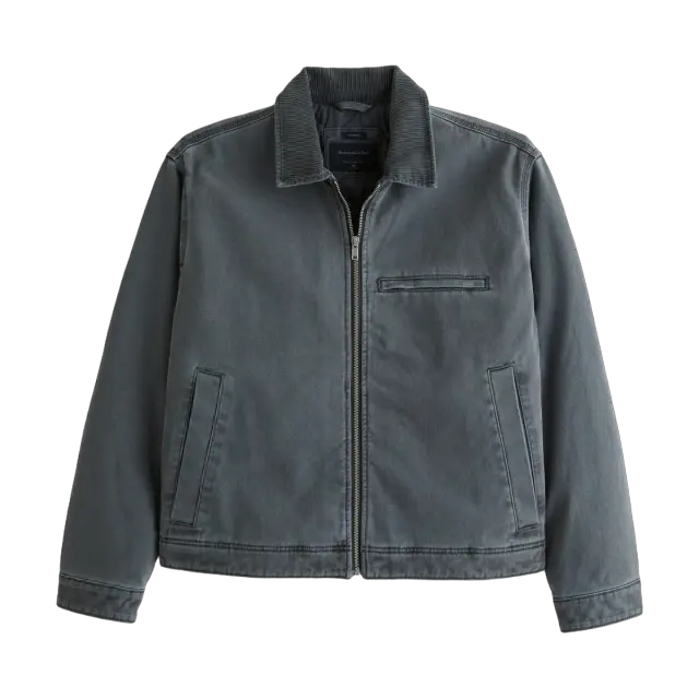[Men's] Abercrombie & Fitch Grey Detroit jacket